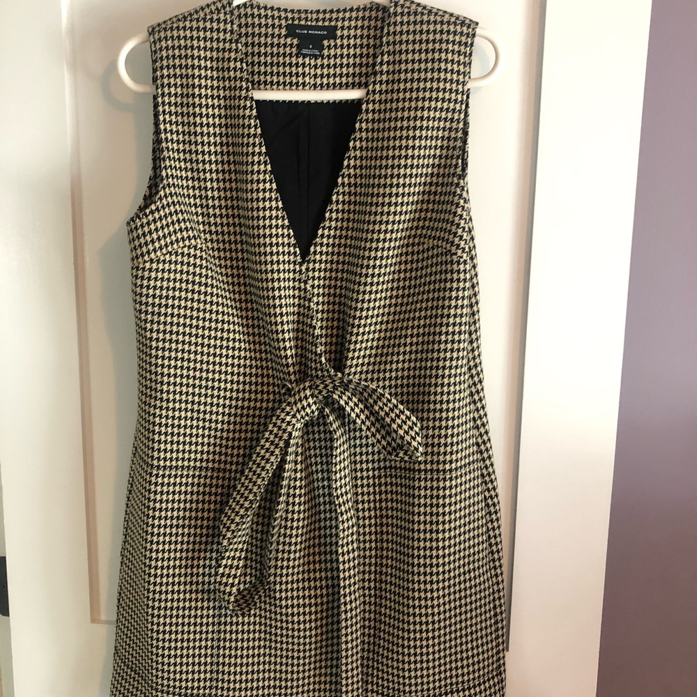 Club Monaco checked jumper dress